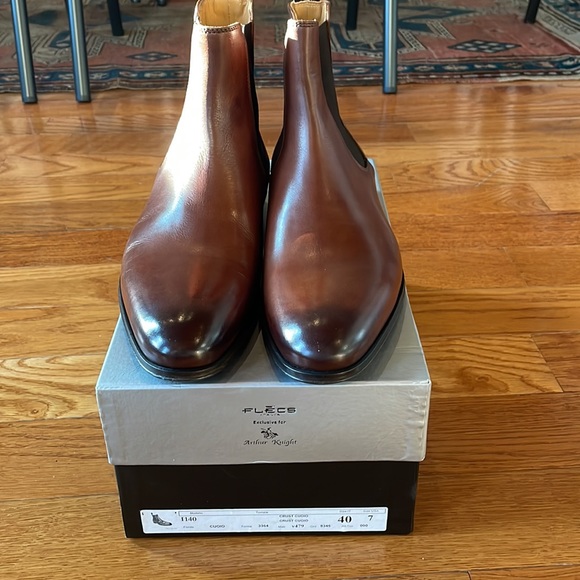 Flecs Italia for Arthur Knight brown leather chelsea boot - Picture 4 of 5